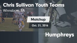 Matchup: cs Youth Teams vs. Humphreys 2016