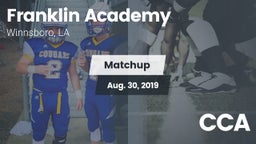 Matchup: Franklin Academy vs. CCA 2019