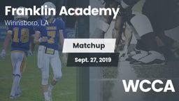 Matchup: Franklin Academy vs. WCCA 2019