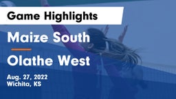 Maize South  vs Olathe West   Game Highlights - Aug. 27, 2022