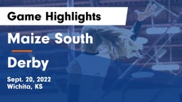 Maize South  vs Derby  Game Highlights - Sept. 20, 2022