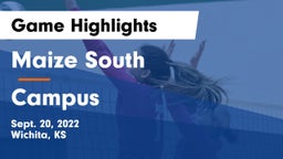 Maize South  vs Campus  Game Highlights - Sept. 20, 2022