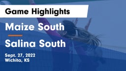 Maize South  vs Salina South  Game Highlights - Sept. 27, 2022