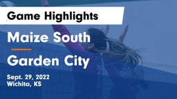 Maize South  vs Garden City  Game Highlights - Sept. 29, 2022
