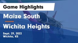 Maize South  vs Wichita Heights  Game Highlights - Sept. 29, 2022