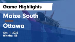 Maize South  vs Ottawa  Game Highlights - Oct. 1, 2022