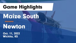 Maize South  vs Newton  Game Highlights - Oct. 11, 2022