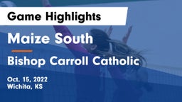 Maize South  vs Bishop Carroll Catholic  Game Highlights - Oct. 15, 2022