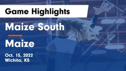 Maize South  vs Maize  Game Highlights - Oct. 15, 2022
