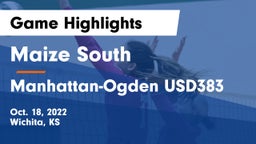 Maize South  vs Manhattan-Ogden USD383 Game Highlights - Oct. 18, 2022