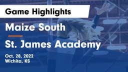 Maize South  vs St. James Academy  Game Highlights - Oct. 28, 2022
