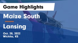 Maize South  vs Lansing  Game Highlights - Oct. 28, 2022