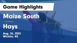 Maize South  vs Hays  Game Highlights - Aug. 26, 2023