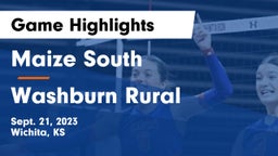 Maize South  vs Washburn Rural  Game Highlights - Sept. 21, 2023