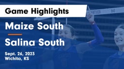 Maize South  vs Salina South  Game Highlights - Sept. 26, 2023