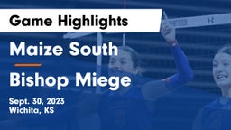 Maize South  vs Bishop Miege  Game Highlights - Sept. 30, 2023