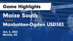 Maize South  vs Manhattan-Ogden USD383 Game Highlights - Oct. 5, 2023