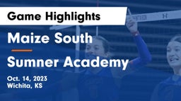 Maize South  vs Sumner Academy  Game Highlights - Oct. 14, 2023