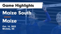 Maize South  vs Maize  Game Highlights - Oct. 14, 2023