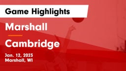 Marshall  vs Cambridge  Game Highlights - Jan. 12, 2023