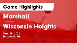 Marshall  vs Wisconsin Heights  Game Highlights - Jan. 17, 2023