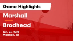Marshall  vs Brodhead  Game Highlights - Jan. 23, 2023