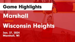 Marshall  vs Wisconsin Heights  Game Highlights - Jan. 27, 2024