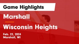 Marshall  vs Wisconsin Heights  Game Highlights - Feb. 22, 2024