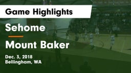 Sehome  vs Mount Baker  Game Highlights - Dec. 3, 2018