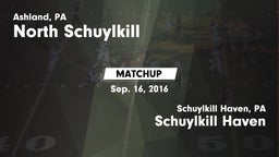 Matchup: North Schuylkill vs. Schuylkill Haven  2016