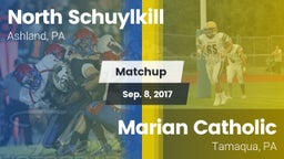 Matchup: North Schuylkill vs. Marian Catholic  2017