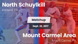 Matchup: North Schuylkill vs. Mount Carmel Area  2017