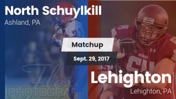 Matchup: North Schuylkill vs. Lehighton  2017