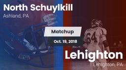 Matchup: North Schuylkill vs. Lehighton  2018