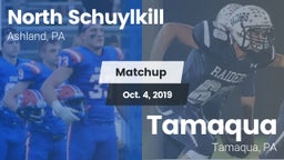 Matchup: North Schuylkill vs. Tamaqua  2019