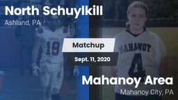 Matchup: North Schuylkill vs. Mahanoy Area  2020