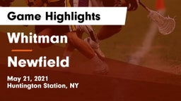 Whitman  vs Newfield  Game Highlights - May 21, 2021