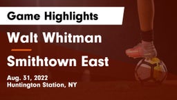 Walt Whitman  vs Smithtown East  Game Highlights - Aug. 31, 2022
