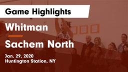 Whitman  vs Sachem North  Game Highlights - Jan. 29, 2020