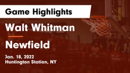 Walt Whitman  vs Newfield  Game Highlights - Jan. 18, 2022