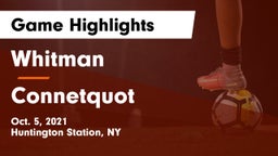 Whitman  vs Connetquot  Game Highlights - Oct. 5, 2021