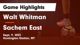Walt Whitman  vs Sachem East  Game Highlights - Sept. 9, 2023