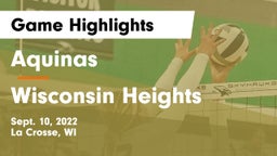 Aquinas  vs Wisconsin Heights  Game Highlights - Sept. 10, 2022