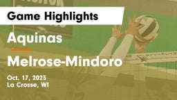 Aquinas  vs Melrose-Mindoro  Game Highlights - Oct. 17, 2023
