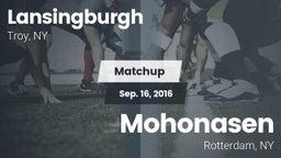Matchup: Lansingburgh High vs. Mohonasen  2016