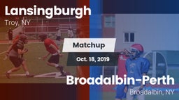 Matchup: Lansingburgh High vs. Broadalbin-Perth  2019