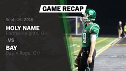 Recap: Holy Name  vs. Bay  2016