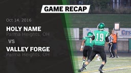 Recap: Holy Name  vs. Valley Forge  2016