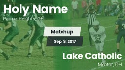 Matchup: Holy Name High vs. Lake Catholic  2017