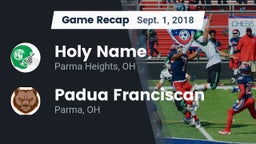 Recap: Holy Name  vs. Padua Franciscan  2018